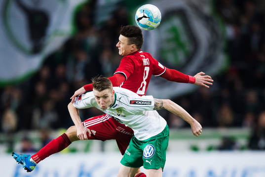 Östersunds Jamie Hopcutt och Hammarbys Birkir Már