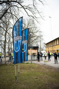 Sirius vepor i entrén till Studenternas IP