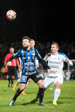 Sirius Kujtim Bala och Halmstads Fredrik Olsson