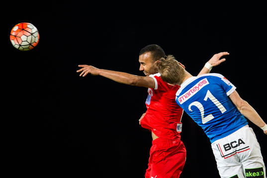 Värnamos Issam Jebali och Trelleborgs Magnus Andersson