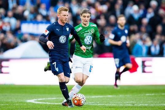 Malmö FFs Anders Christiansen mot Jönköpings Pawel
