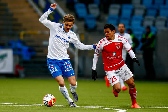 Norrköpings Christoffer Nyman och Kalmars Romário Pereira