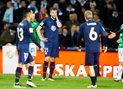 Malmö FFs Yoshimar Yotún, Kari Arnason och Oscar Lewicki