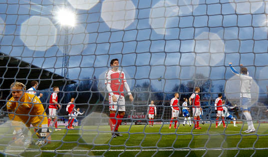 Mål 2-0 av Norrköpings Jón Gudni Fjóluson förbi