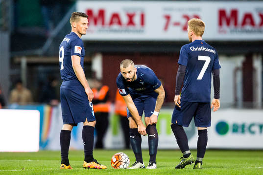 Malmö FFs Markus Rosenberg, Guillermo Molins och Anders