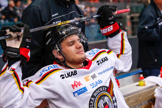 Luleås Christian Jaros har ont