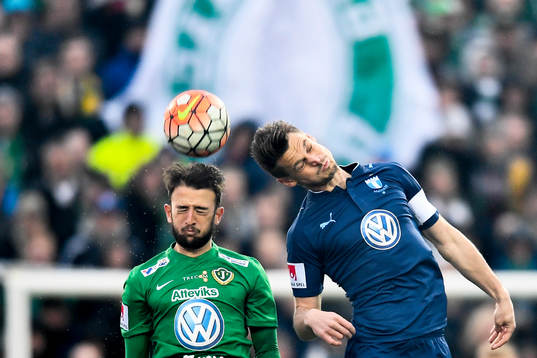 Jönköpings Robert Gojani och Malmö FFs Markus Rosenberg