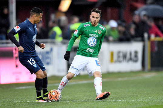 Malmö FFs Yoshimar Yotún och Jönköpings Dzenis Kozica