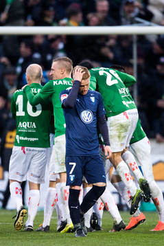 Malmö FFs Anders Christiansen deppar