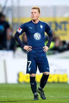 Malmö FFs Anders Christiansen deppar