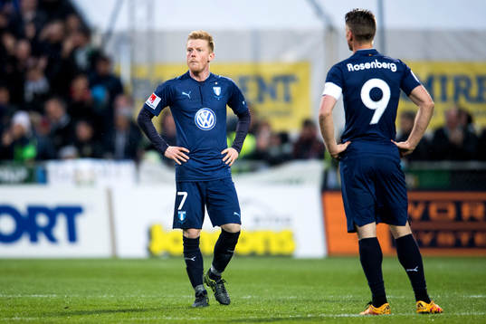 Malmö FFs Anders Christiansen deppar