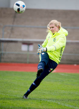 Målvakten Emelie Lundberg
