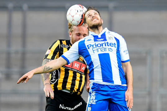 IFK Göteborgs Tobias Hysén Häckens Emil Wahlström
