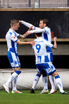 IFK Göteborgs spelare firar Sören Rieks gjort 1-0