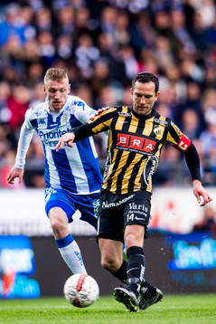 IFK Göteborgs Sebastian Eriksson och Häckens Martin