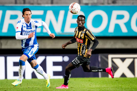 IFK Göteborgs Martin Smedberg Dalence och Häckens Demba