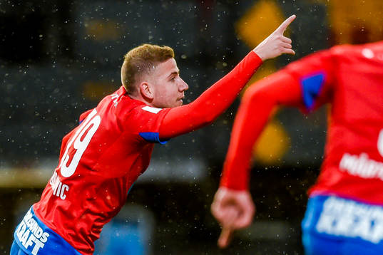 Helsingborgs Darijan Bojanić jublar
