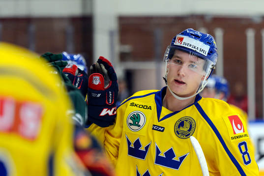 Sveriges Gustav Forsling jublar