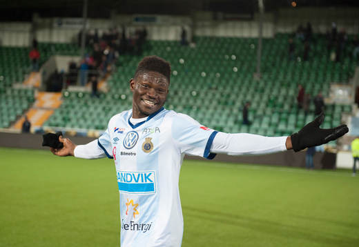 Gefles Kwame Bonsu jublar