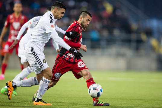 Östersunds Brwa Nouri mot AIKs Ahmed Yasin