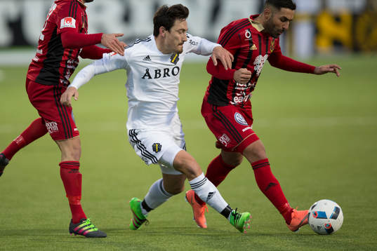 under fotbollsmatchen i Allsvenskan mellan Östersund och