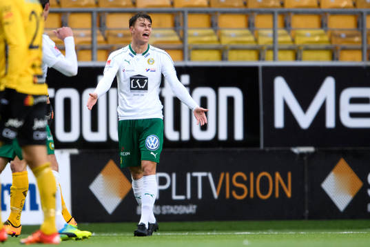 Hammarbys Melker Hallberg deppar