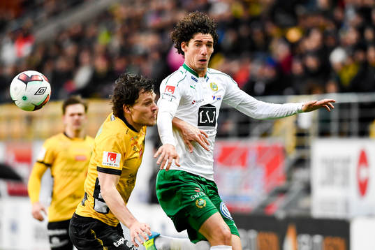Hammarbys Joseph Aidoo och Elfsborgs Jörgen Horn