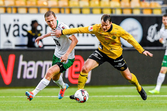 Hammarbys Erik Israelsson och Elfsborgs Henning Hauger