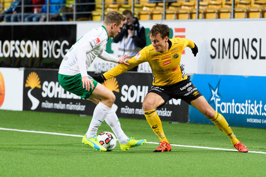 Elfsborgs Viktor Prodell och Hammarbys Richard Magyar