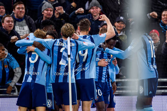 Djurgårdens spelare jublar
