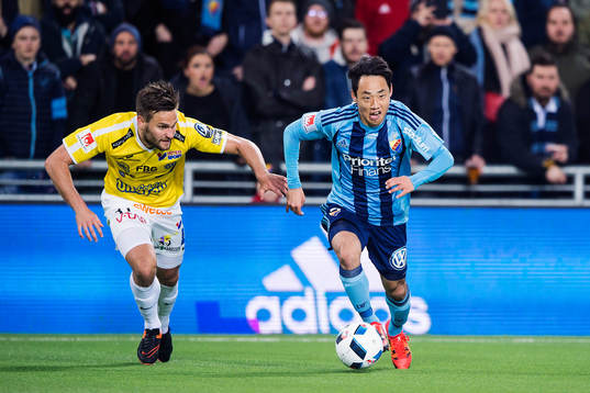 Falkenbergs Johannes Vall och Djurgårdens Seon-Min Moon