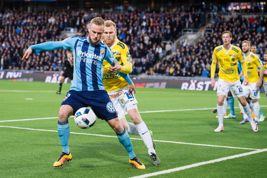 Djurgårdens Alexander Faltsetas och Falkenbergs Per