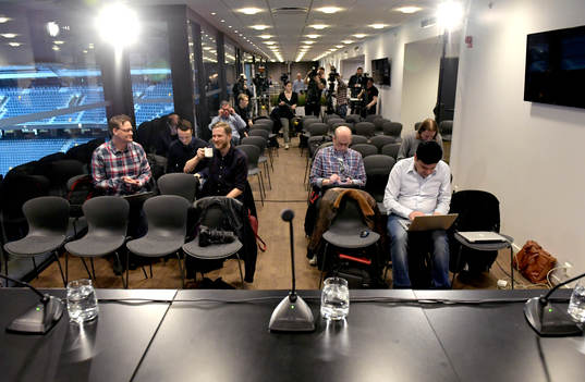 Journalister samlas