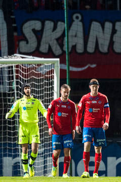 Helsingborgs målvakt Matt Pyzdrowski, Johan Mårtensson
