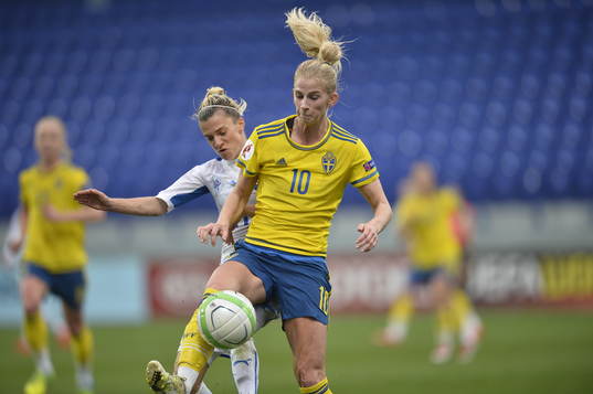 Sveriges Sofia Jakobsson och Slovakiens Patricia Hmirova