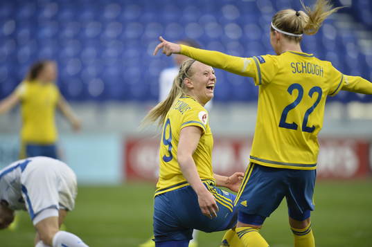 Bläddra bland fler bilder av Fotboll, Dam, EM-kval, Slovakien - Sverige