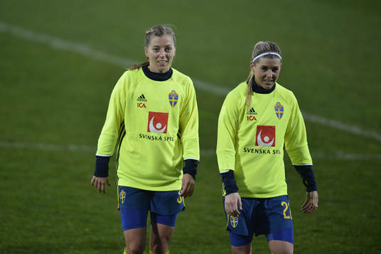 Sveriges Linda Sembrant och Olivia Schough