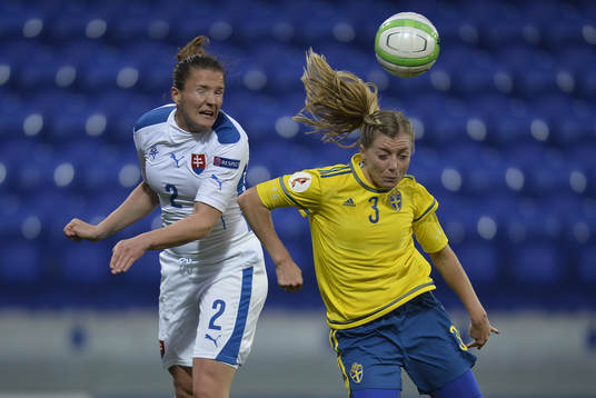 Sveriges Linda Sembrant och Slovakiens Lucie Harsanyova