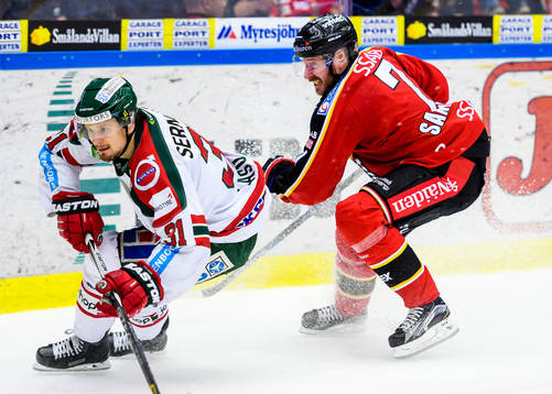Frölundas Nicklas Lasu och Luleås Jan Sandström