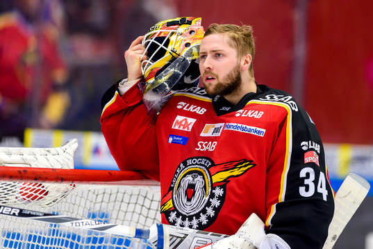 Luleås målvakt Joel Lassinantti deppar
