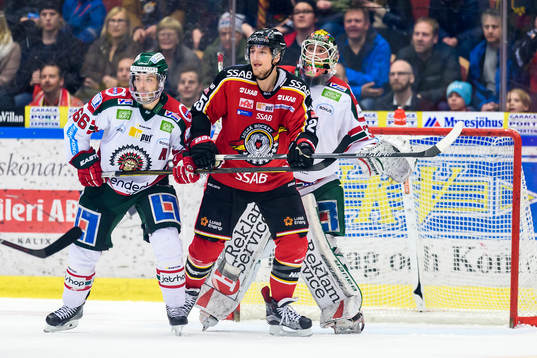 Frölundas Oskar Fantenberg och Luleås Anton Hedman
