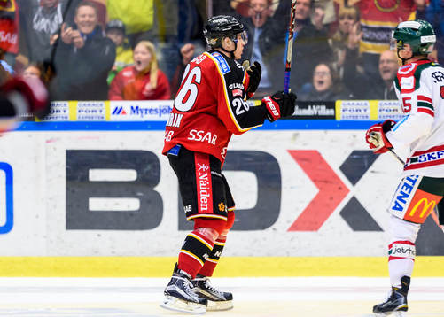 Luleås Peter Cehlarik jublar