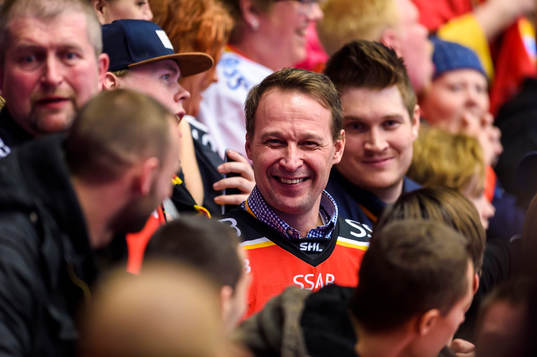 Luleås gamla målvakt Jarmo Myllys står i hemmaklacken