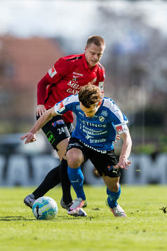 Trelleborgs Mattias Håkansson och Halmstads Sead