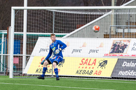 Kvittering 1-1 bakom Varbergs målvakt Peter Dahlberg  i