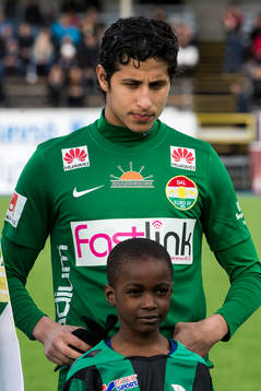 Dalkurds Ahmed Awad  i fotbollsmatchen i superettan mellan