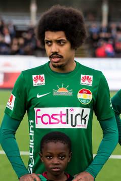 Dalkurds Simon Stenberg  i fotbollsmatchen i superettan