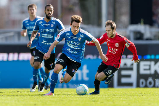 Halmstads Sead Haksabanovic och Trelleborgs Zoran Jovanovic