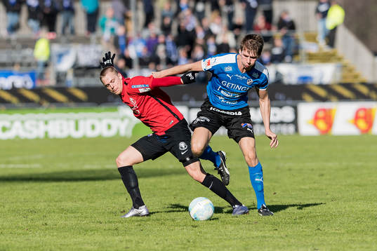 Trelleborgs Mattias Håkansson och Halmstads Marcus