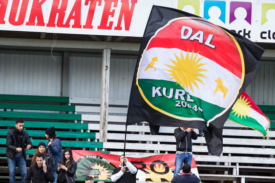 Dalkurds supporters i fotbollsmatchen i superettan mellan